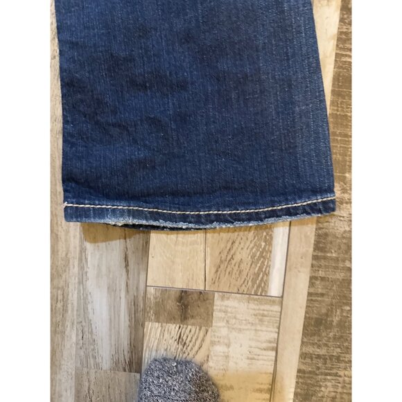 Silver Suki Surplus Womens Bootcut Jeans Size 12 Dark Wash Denim (worn hem) - Picture 5 of 9